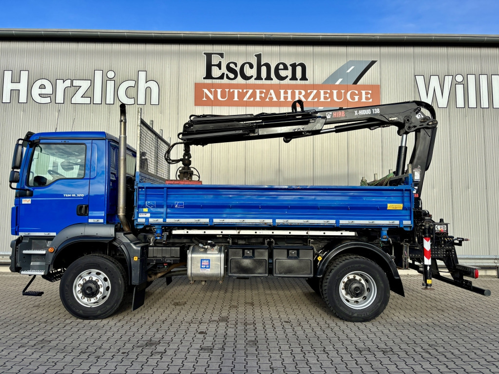 MAN TGM 18.320 4x4 BB / HIAB X-HIDUO-Kran - Самоскид вантажівка, Вантажівка з маніпулятором: фото 2 MAN TGM 18.320 4x4 BB / HIAB X-HIDUO-Kran - Самоскид вантажівка, Вантажівка з маніпулятором: фото 2