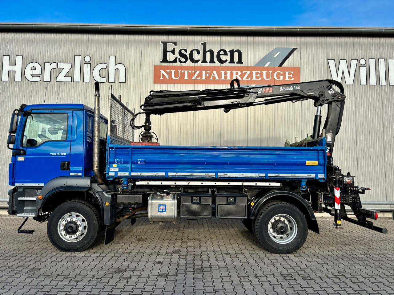 MAN TGM 18.320 4x4 BB | TÜV NEU*HIAB XHIDUO 138*FUNK - Самоскид вантажівка, Вантажівка з маніпулятором: фото 2 MAN TGM 18.320 4x4 BB | TÜV NEU*HIAB XHIDUO 138*FUNK - Самоскид вантажівка, Вантажівка з маніпулятором: фото 2
