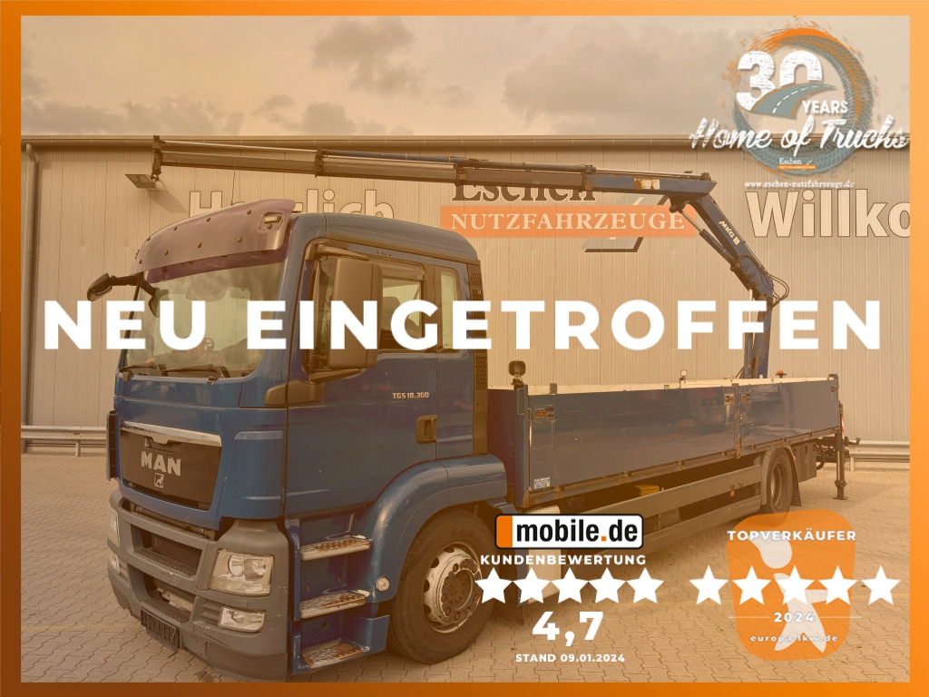 MAN TGS 18.360 4x2 LL / MKG HLK 111 Kran - Бортова вантажівка/ Платформа, Вантажівка з маніпулятором: фото 1 MAN TGS 18.360 4x2 LL / MKG HLK 111 Kran - Бортова вантажівка/ Платформа, Вантажівка з маніпулятором: фото 1