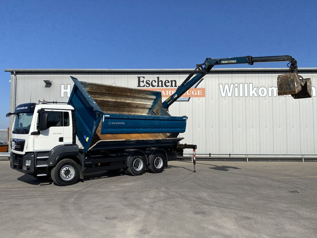 MAN TGS 33.500 6x4 BB / Palfinger M12L80 Kran - Самоскид вантажівка, Вантажівка з маніпулятором: фото 1 MAN TGS 33.500 6x4 BB / Palfinger M12L80 Kran - Самоскид вантажівка, Вантажівка з маніпулятором: фото 1
