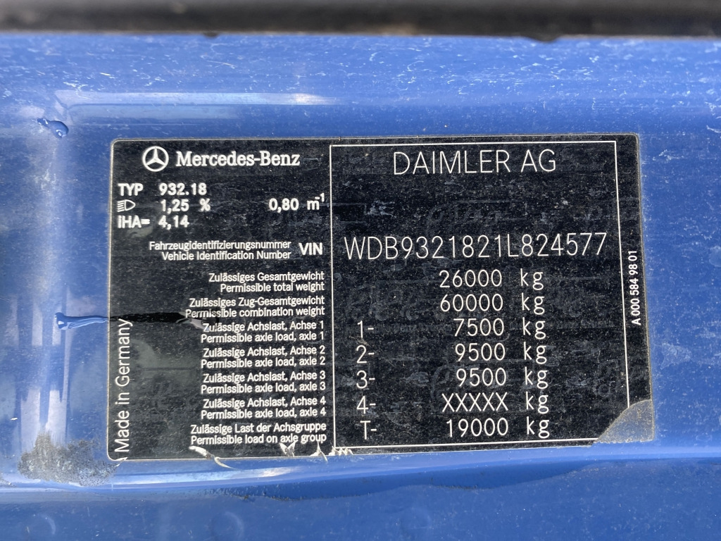 Самоскид вантажівка Mercedes-Benz 3346 AK 6x6: фото 6 Самоскид вантажівка Mercedes-Benz 3346 AK 6x6: фото 6