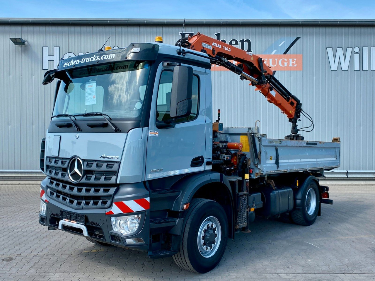 Mercedes-Benz Arocs 1843 HAD 4x4 | Atlas 116.3-A3*5+6.Kreis - Самоскид вантажівка, Вантажівка з маніпулятором: фото 1 Mercedes-Benz Arocs 1843 HAD 4x4 | Atlas 116.3-A3*5+6.Kreis - Самоскид вантажівка, Вантажівка з маніпулятором: фото 1