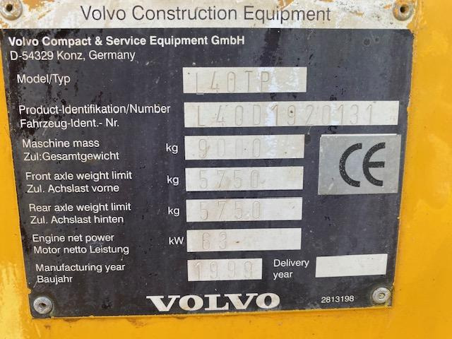 Volvo L 40 TP - Колісний навантажувач: фото 5 Volvo L 40 TP - Колісний навантажувач: фото 5