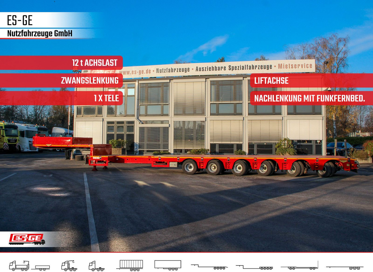 Broshuis 6-Achs-Satteltieflader - teleskopierbar - Низькорамна платформа напівпричіп: фото 1 Broshuis 6-Achs-Satteltieflader - teleskopierbar - Низькорамна платформа напівпричіп: фото 1