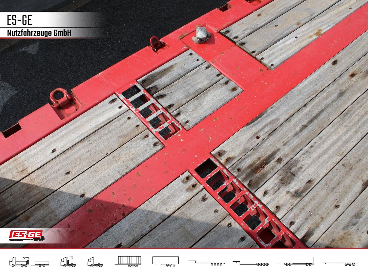 ES-GE 3-Achs Sattelanhänger - Rungen + CV - Бортовий напівпричіп/ Платформа: фото 4 ES-GE 3-Achs Sattelanhänger - Rungen + CV - Бортовий напівпричіп/ Платформа: фото 4