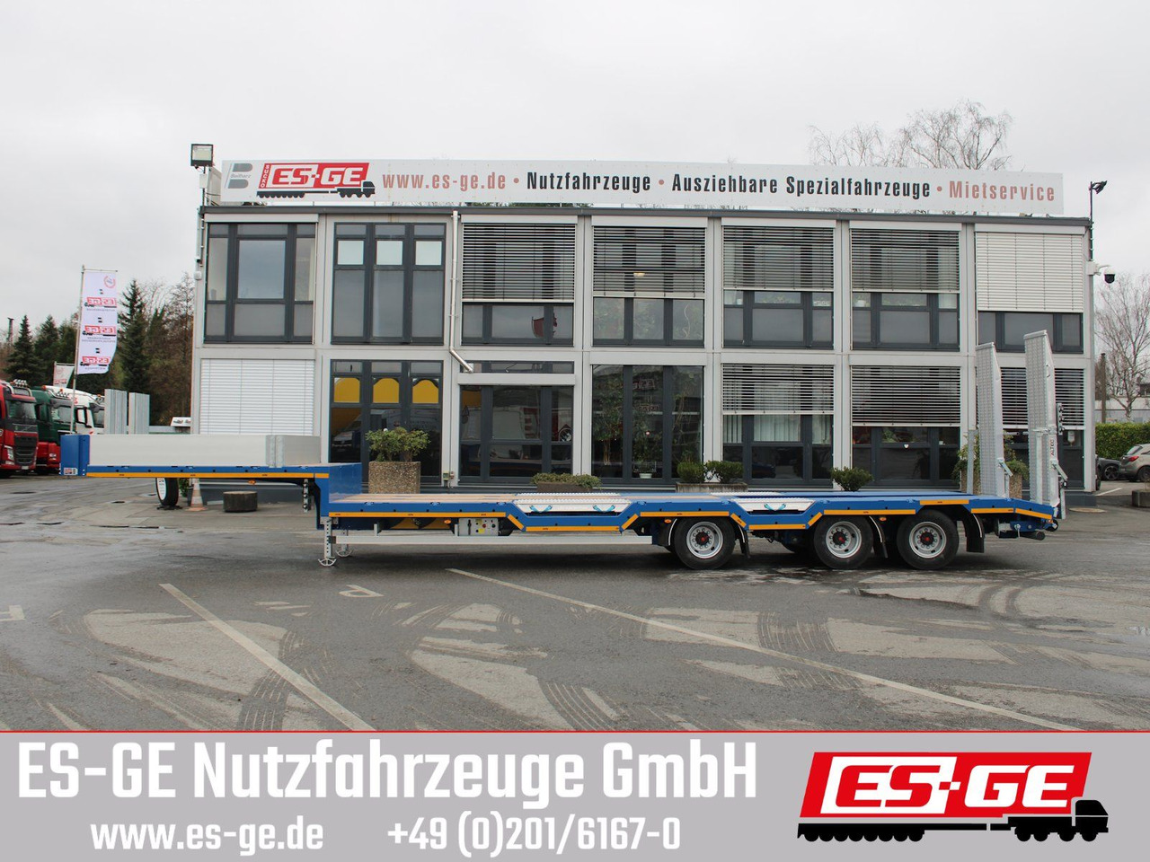 ES-GE 3-Achs-Satteltieflader - Radmulden - Низькорамна платформа напівпричіп: фото 5 ES-GE 3-Achs-Satteltieflader - Radmulden - Низькорамна платформа напівпричіп: фото 5