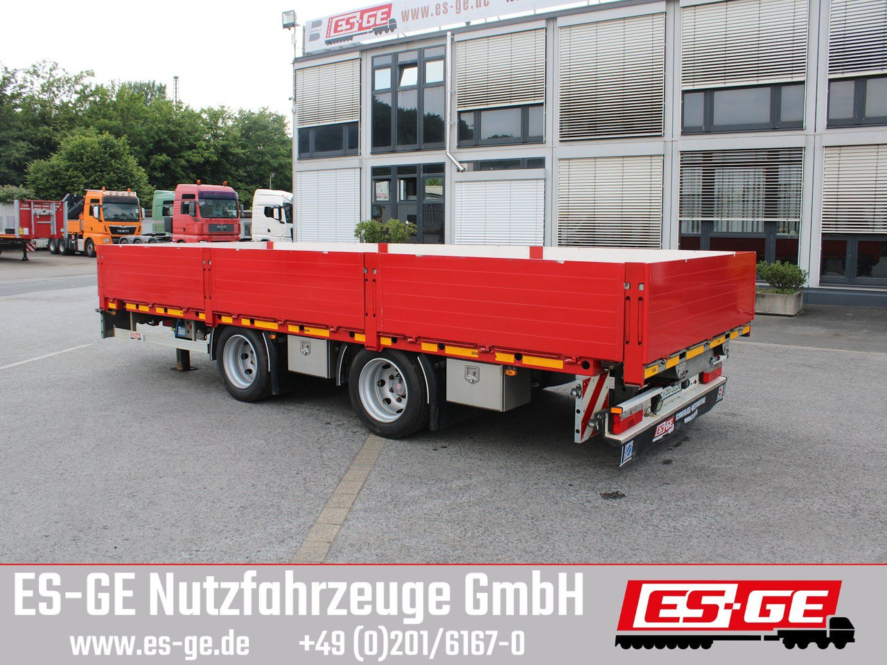 ES-GE Tandemanhänger - Containerverr. - Бортовий причіп/ Платформа: фото 1 ES-GE Tandemanhänger - Containerverr. - Бортовий причіп/ Платформа: фото 1