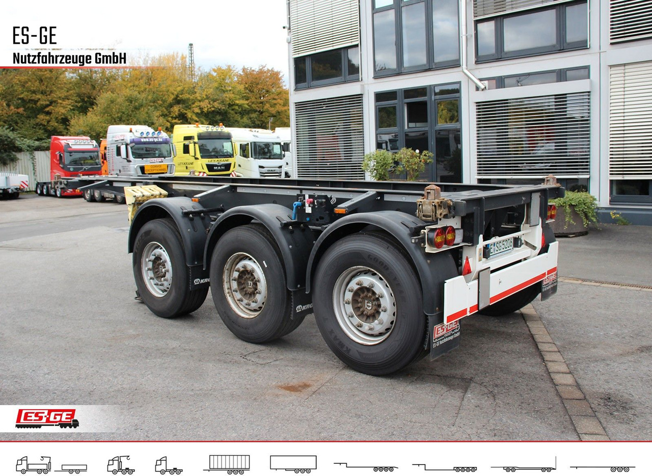 Krone 3-Achs-Containerchassis 20' - Контейнеровоз/ Змінний кузов напівпричіп: фото 2 Krone 3-Achs-Containerchassis 20' - Контейнеровоз/ Змінний кузов напівпричіп: фото 2