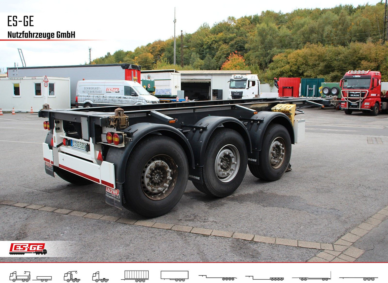 Krone 3-Achs-Containerchassis 20' - Контейнеровоз/ Змінний кузов напівпричіп: фото 4 Krone 3-Achs-Containerchassis 20' - Контейнеровоз/ Змінний кузов напівпричіп: фото 4