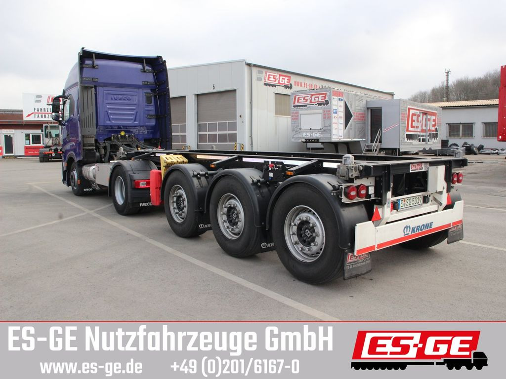 Krone 3-Achs-Containerchassis 20' - Контейнеровоз/ Змінний кузов напівпричіп: фото 2 Krone 3-Achs-Containerchassis 20' - Контейнеровоз/ Змінний кузов напівпричіп: фото 2
