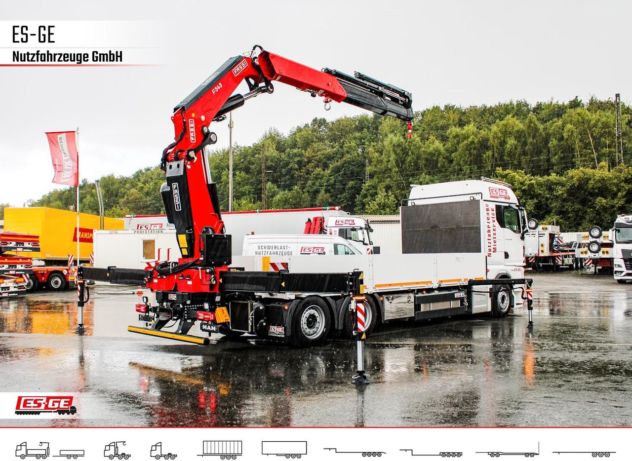 MAN TGX 26.480 6x2-4 LL CH mit Fassi F545RA.2.26 - Бортова вантажівка/ Платформа, Вантажівка з маніпулятором: фото 4 MAN TGX 26.480 6x2-4 LL CH mit Fassi F545RA.2.26 - Бортова вантажівка/ Платформа, Вантажівка з маніпулятором: фото 4