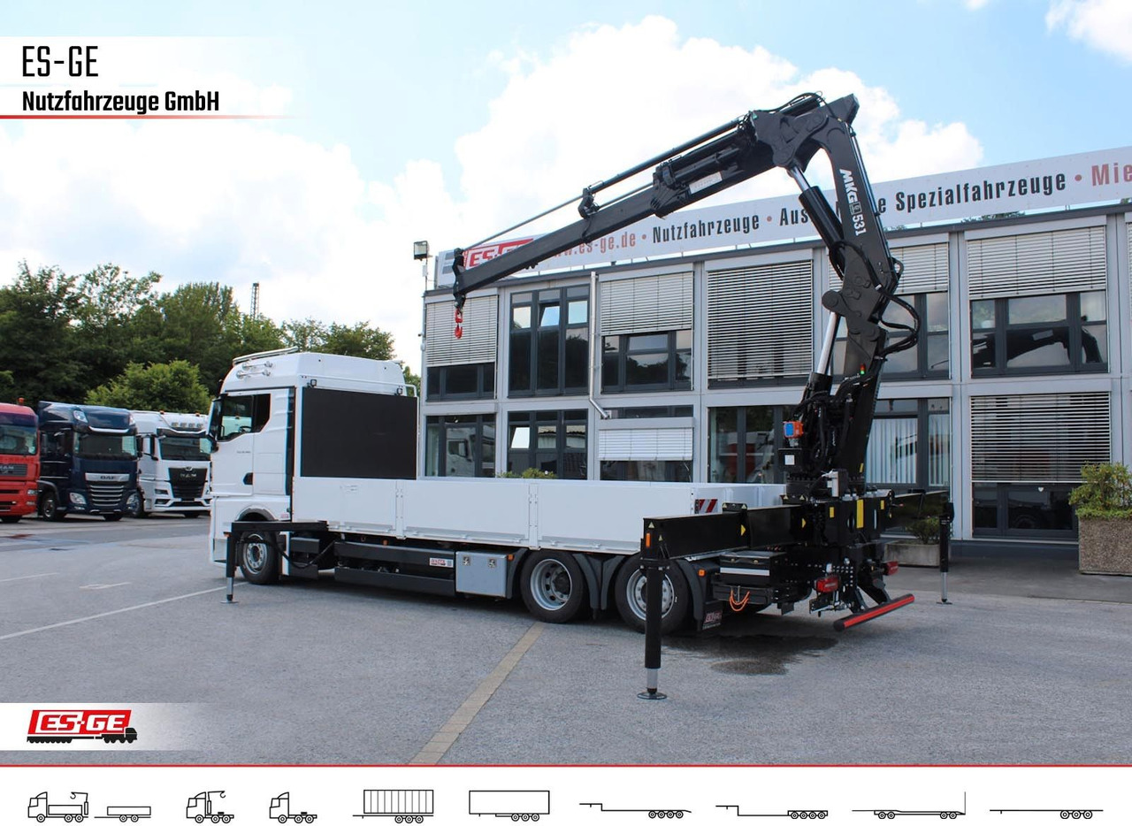 MAN TGX 26.480 6x2-4 LL CH mit MKG HLK531 a5 - Бортова вантажівка/ Платформа, Вантажівка з маніпулятором: фото 2 MAN TGX 26.480 6x2-4 LL CH mit MKG HLK531 a5 - Бортова вантажівка/ Платформа, Вантажівка з маніпулятором: фото 2