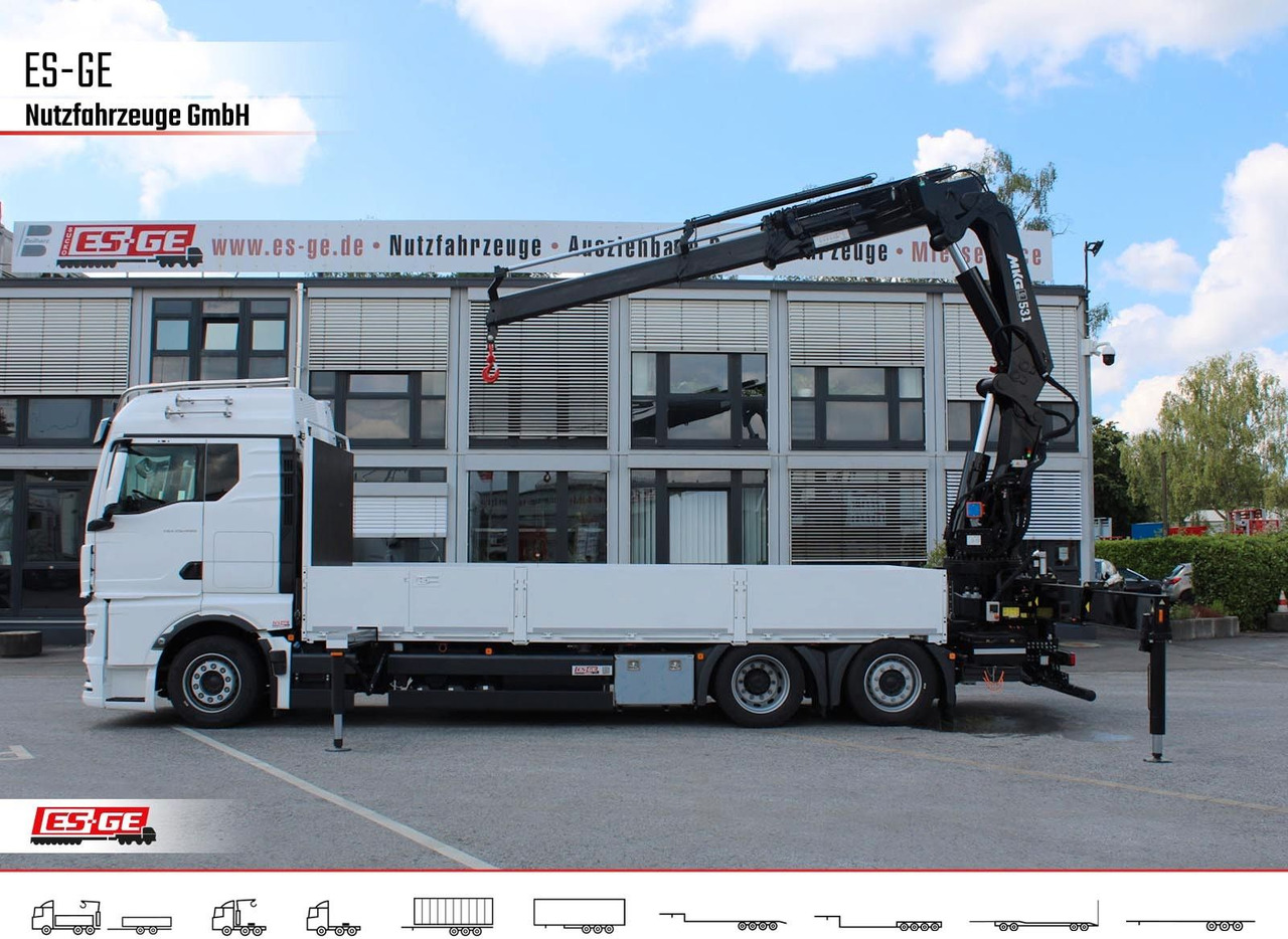 MAN TGX 26.480 6x2-4 LL CH mit MKG HLK531 a5 - Бортова вантажівка/ Платформа, Вантажівка з маніпулятором: фото 5 MAN TGX 26.480 6x2-4 LL CH mit MKG HLK531 a5 - Бортова вантажівка/ Платформа, Вантажівка з маніпулятором: фото 5