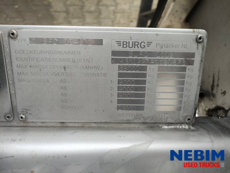 Burg BPDO 12-27 Z - 26.930Ltr - Напівпричіп цистерна: фото 4 Burg BPDO 12-27 Z - 26.930Ltr - Напівпричіп цистерна: фото 4