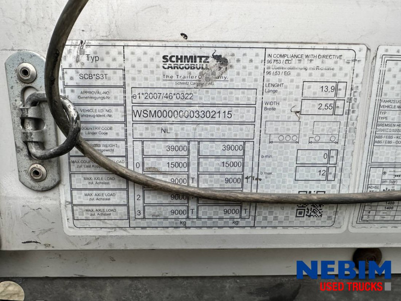 Schmitz Cargobull SCB*S3T - Curtainsider / Pritsche Plane / Sliding roof - Тентований напівпричіп: фото 4 Schmitz Cargobull SCB*S3T - Curtainsider / Pritsche Plane / Sliding roof - Тентований напівпричіп: фото 4