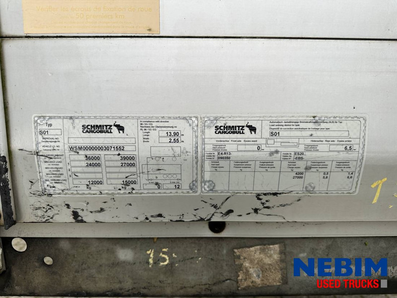 Schmitz Cargobull SCS24/L-13.62 EB - Pritsche Plane / Sliding roof - Тентований напівпричіп: фото 4 Schmitz Cargobull SCS24/L-13.62 EB - Pritsche Plane / Sliding roof - Тентований напівпричіп: фото 4