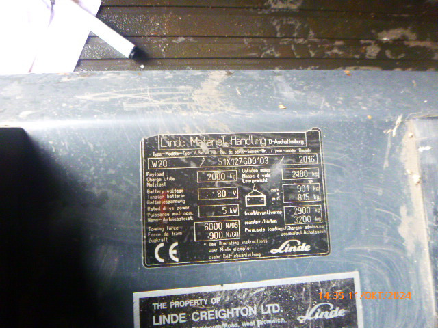 LINDE W20 2022 BATTERY!!! - Складські тягач: фото 2 LINDE W20 2022 BATTERY!!! - Складські тягач: фото 2