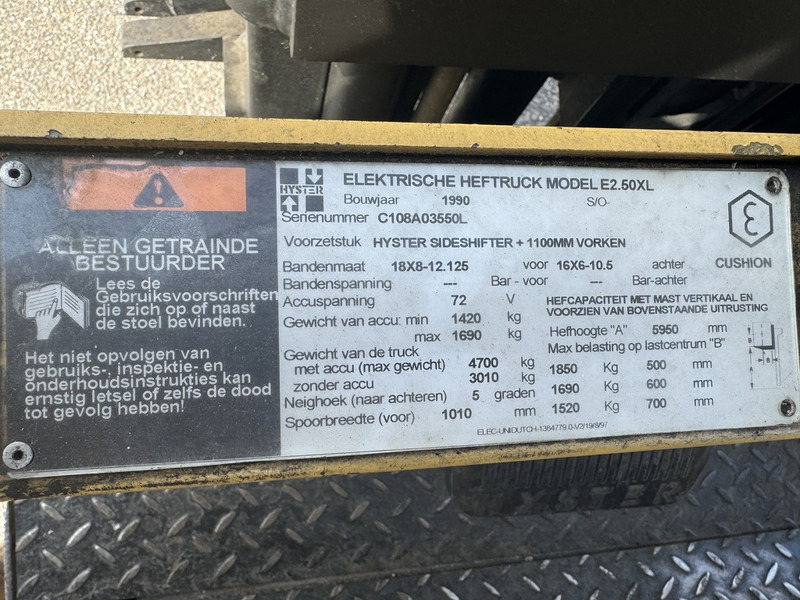 Електронавантажувач Hyster E2.50XL: фото 12