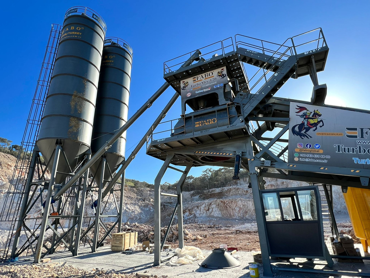 FABO mobile concrete batching plant - Бетонний завод: фото 2 FABO mobile concrete batching plant - Бетонний завод: фото 2