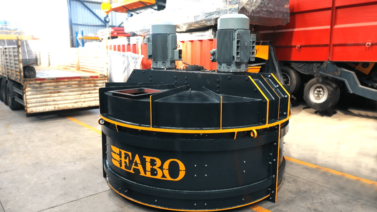 Новий Бетономішалкa FABO twin shaft mixer: фото 6