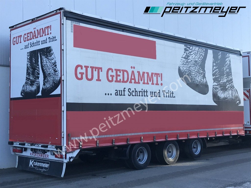KRUKENMEIER Tridemanhänger TLP 25 zwillingsbereift, Liftachse - Тентований причіп: фото 1 KRUKENMEIER Tridemanhänger TLP 25 zwillingsbereift, Liftachse - Тентований причіп: фото 1