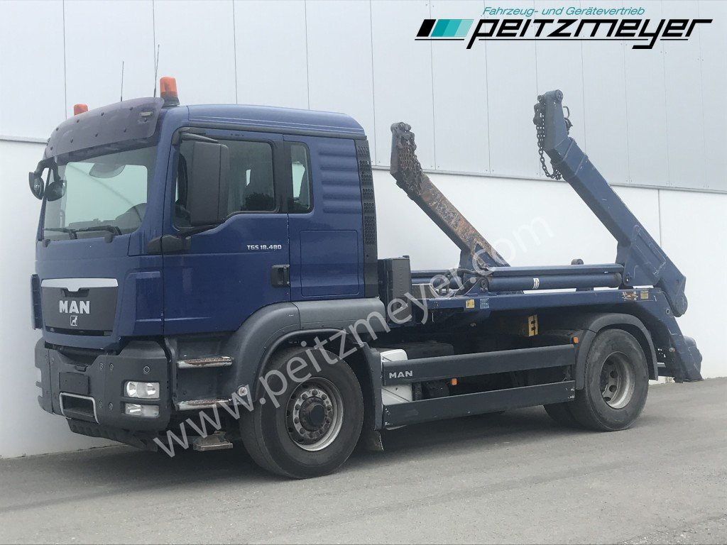Скіповий навантажувач вантажівка MAN TGS 18.480 BL 4x4 Meiller Tele: фото 1