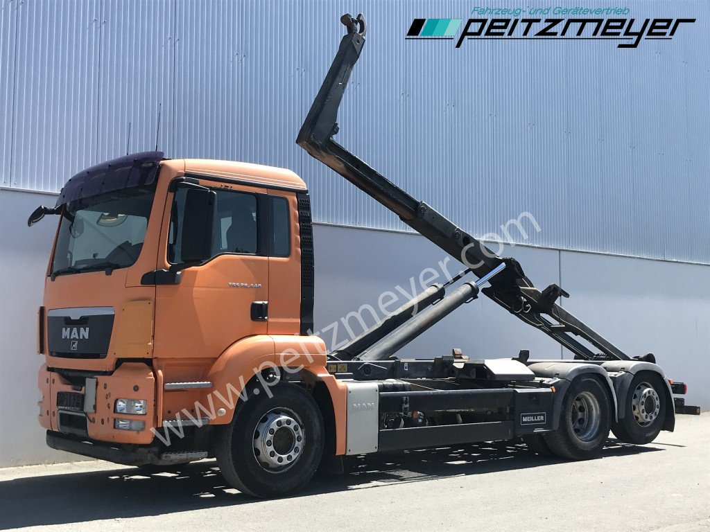 MAN TGS 26.440 BL6x2 Meiller RK 2070 mit Lenkachse - Гаковий мультиліфт вантажівка: фото 1 MAN TGS 26.440 BL6x2 Meiller RK 2070 mit Lenkachse - Гаковий мультиліфт вантажівка: фото 1