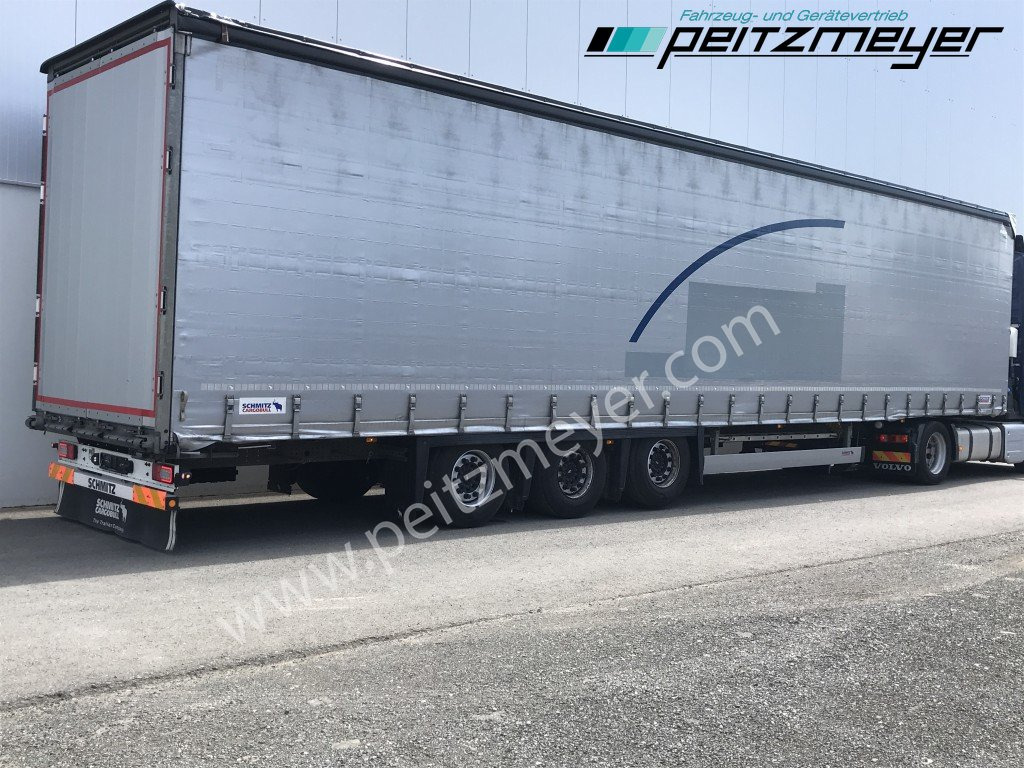 SCHMITZ 3 Achs Pritschenauflieger SCS 24/L-13.62 Mega, Power-Curtain Jumbo, Edscha, RSAB, - Тентований напівпричіп: фото 1 SCHMITZ 3 Achs Pritschenauflieger SCS 24/L-13.62 Mega, Power-Curtain Jumbo, Edscha, RSAB, - Тентований напівпричіп: фото 1