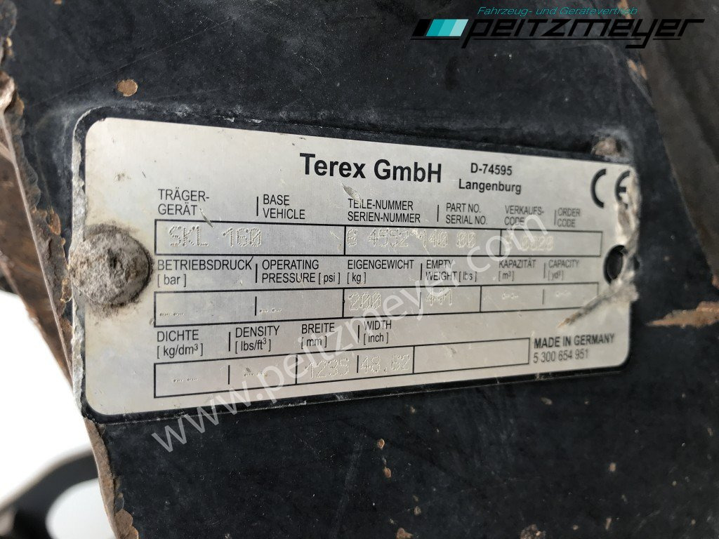 Колісний навантажувач TEREX Radlader TL 160 Schaufel + Gabel: фото 26