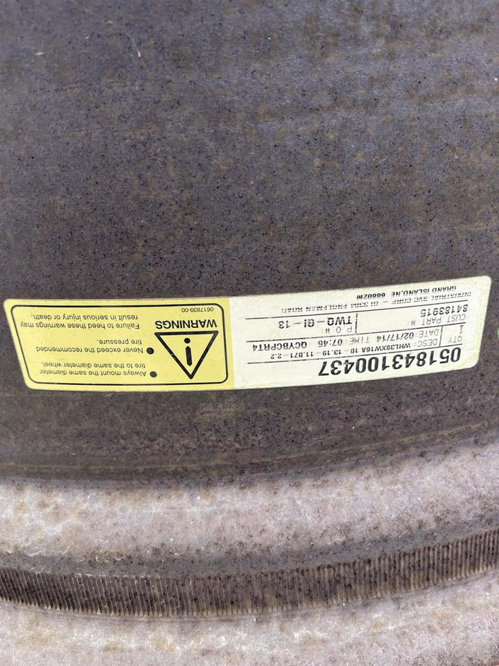 Fendt 16X38 / 10 Loch Felge - Колісний диск: фото 5 Fendt 16X38 / 10 Loch Felge - Колісний диск: фото 5