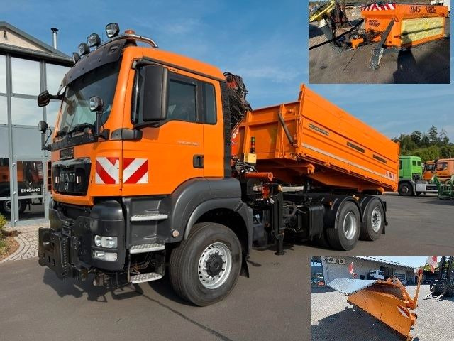 MAN TGS 28.400 6x4-4 BL Kipper / Kran / Winterdienst - Самоскид вантажівка, Вантажівка з маніпулятором: фото 1 MAN TGS 28.400 6x4-4 BL Kipper / Kran / Winterdienst - Самоскид вантажівка, Вантажівка з маніпулятором: фото 1