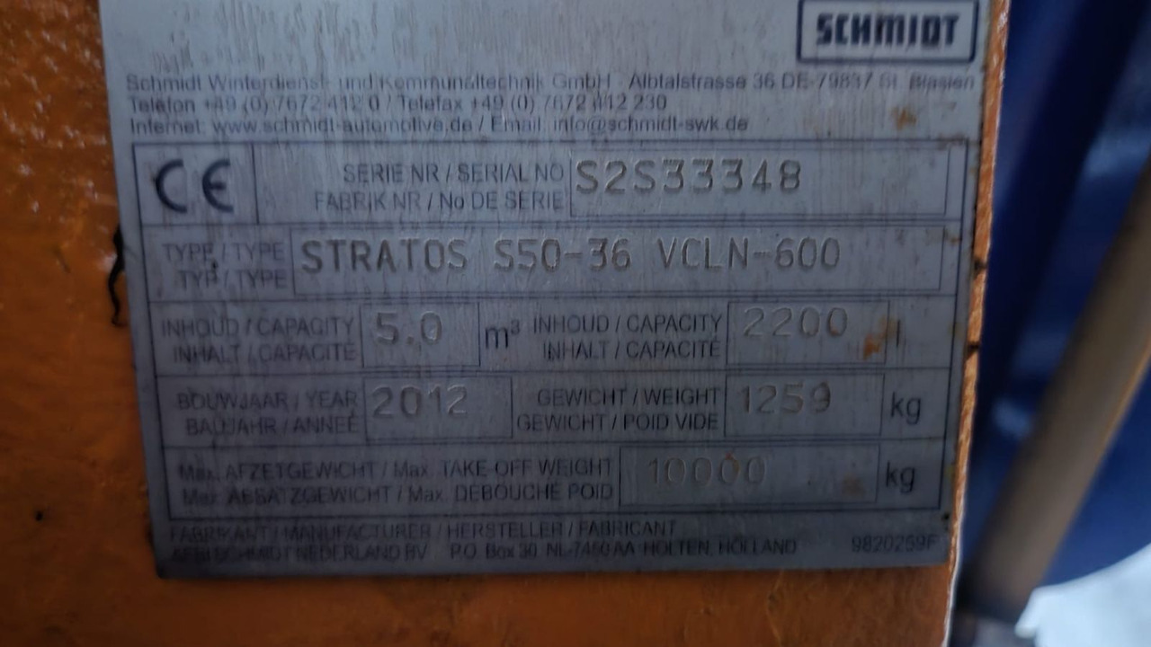 Schmidt stratos S 50 -36     5 cbm.  Winterdienst  Salz - Гаковий мультиліфт вантажівка: фото 2 Schmidt stratos S 50 -36     5 cbm.  Winterdienst  Salz - Гаковий мультиліфт вантажівка: фото 2