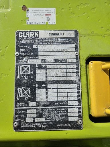 Clarke EM20 - Електронавантажувач: фото 2 Clarke EM20 - Електронавантажувач: фото 2