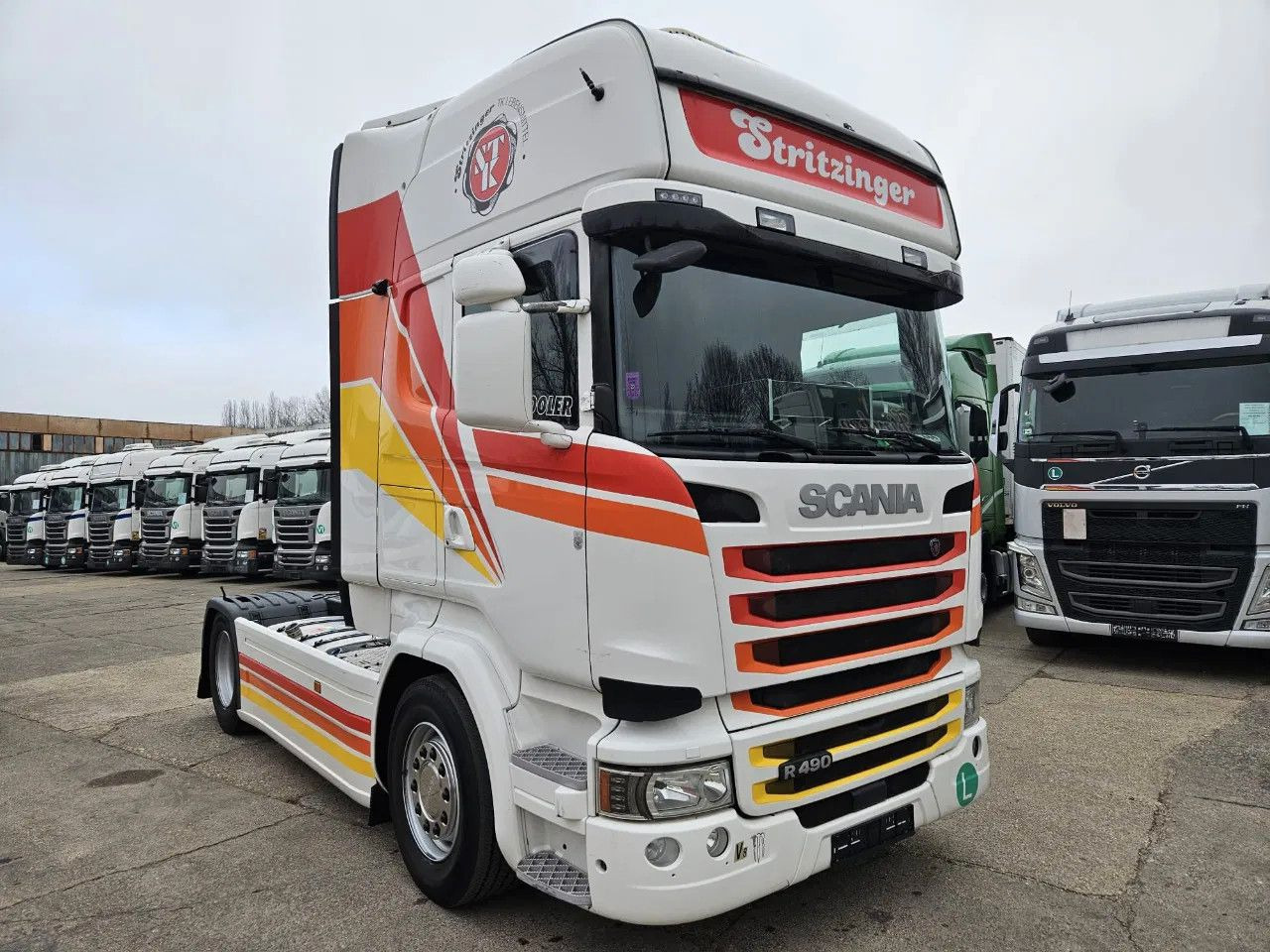 Scania R490 TopLine, Full Spoiler, New G2V2 Tachograph - Тягач: фото 2 Scania R490 TopLine, Full Spoiler, New G2V2 Tachograph - Тягач: фото 2
