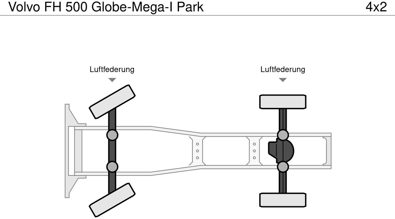 Тягач Volvo FH 500 Globe-Mega-I Park: фото 17