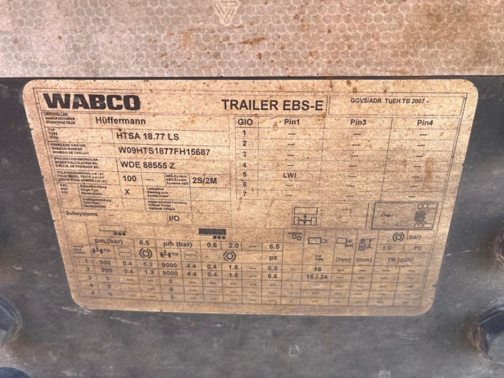 HUEFFERMANN Tandemanhänger HTA 1877 Containeranhänger - Причіп мультиліфт/ Бункеровоз: фото 2 HUEFFERMANN Tandemanhänger HTA 1877 Containeranhänger - Причіп мультиліфт/ Бункеровоз: фото 2