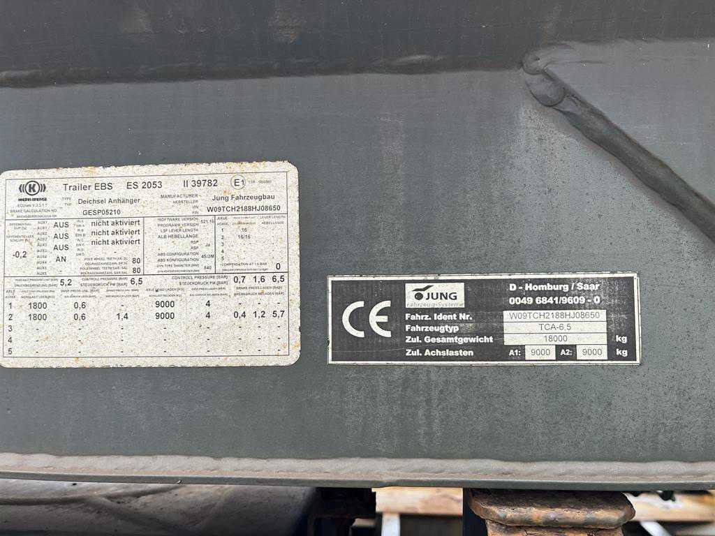 JUNG,R. JUNG,R. Containeranhänger Containeranhänger TCA 6,5 Apollo Abrollanhänger - Причіп мультиліфт/ Бункеровоз: фото 4 JUNG,R. JUNG,R. Containeranhänger Containeranhänger TCA 6,5 Apollo Abrollanhänger - Причіп мультиліфт/ Бункеровоз: фото 4