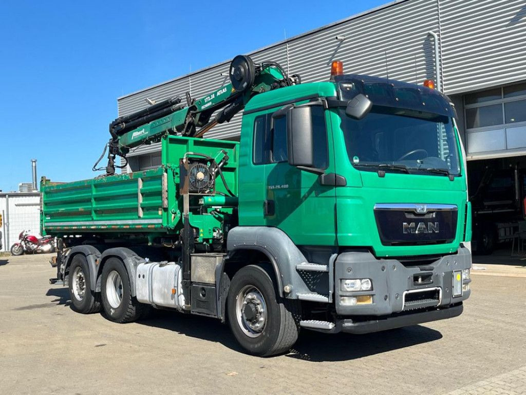 MAN TG-S 28.480 6x4H-4 BL 3-Achs Kipper Kran Funk Li - Самоскид вантажівка, Вантажівка з маніпулятором: фото 2 MAN TG-S 28.480 6x4H-4 BL 3-Achs Kipper Kran Funk Li - Самоскид вантажівка, Вантажівка з маніпулятором: фото 2