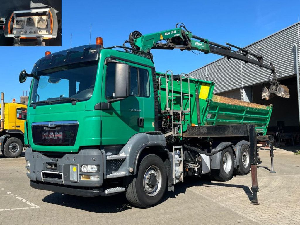 MAN TG-S 28.480 6x4H-4 BL 3-Achs Kipper Kran Funk Li - Вантажівка з маніпулятором: фото 1 MAN TG-S 28.480 6x4H-4 BL 3-Achs Kipper Kran Funk Li - Вантажівка з маніпулятором: фото 1