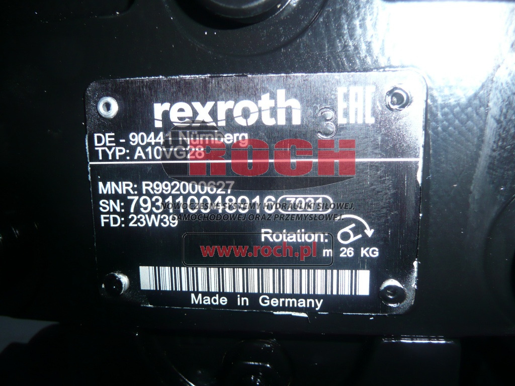REXROTH A10VG28 BOMAG 05800944 - Гідронасос: фото 2 REXROTH A10VG28 BOMAG 05800944 - Гідронасос: фото 2