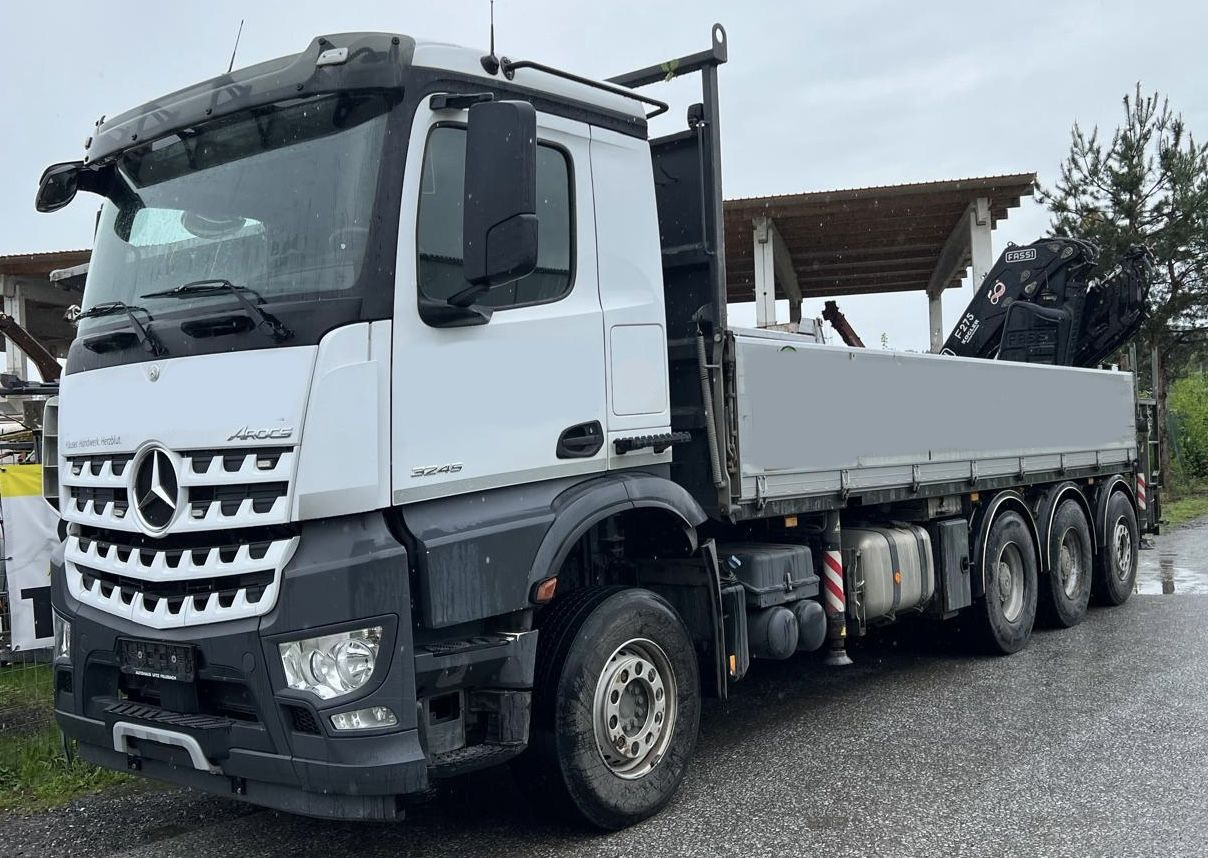 MERCEDES-BENZ Hiab Palfinger Fassi F275-5 JIB-3 - Бортова вантажівка/ Платформа: фото 1 MERCEDES-BENZ Hiab Palfinger Fassi F275-5 JIB-3 - Бортова вантажівка/ Платформа: фото 1