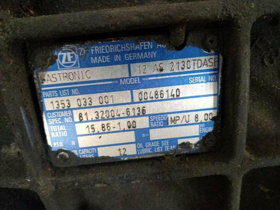 MAN Getriebe 12 AS 2130 TD - Коробка передач в категорії Вантажівки: фото 3 MAN Getriebe 12 AS 2130 TD - Коробка передач в категорії Вантажівки: фото 3