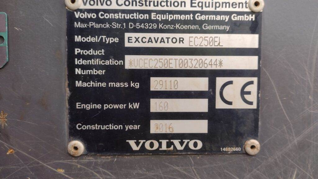 Гусеничний екскаватор Volvo EC250EL: фото 14