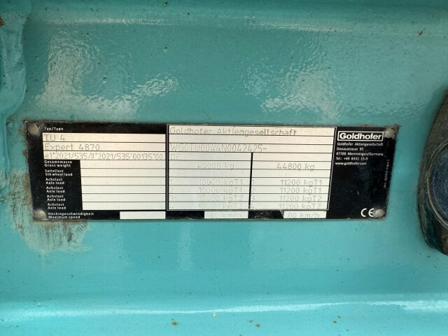 Goldhofer TU 4 EXPERT 4870 Tieflader Anhänger 44,8 T - Низькорамна платформа причіп: фото 2 Goldhofer TU 4 EXPERT 4870 Tieflader Anhänger 44,8 T - Низькорамна платформа причіп: фото 2
