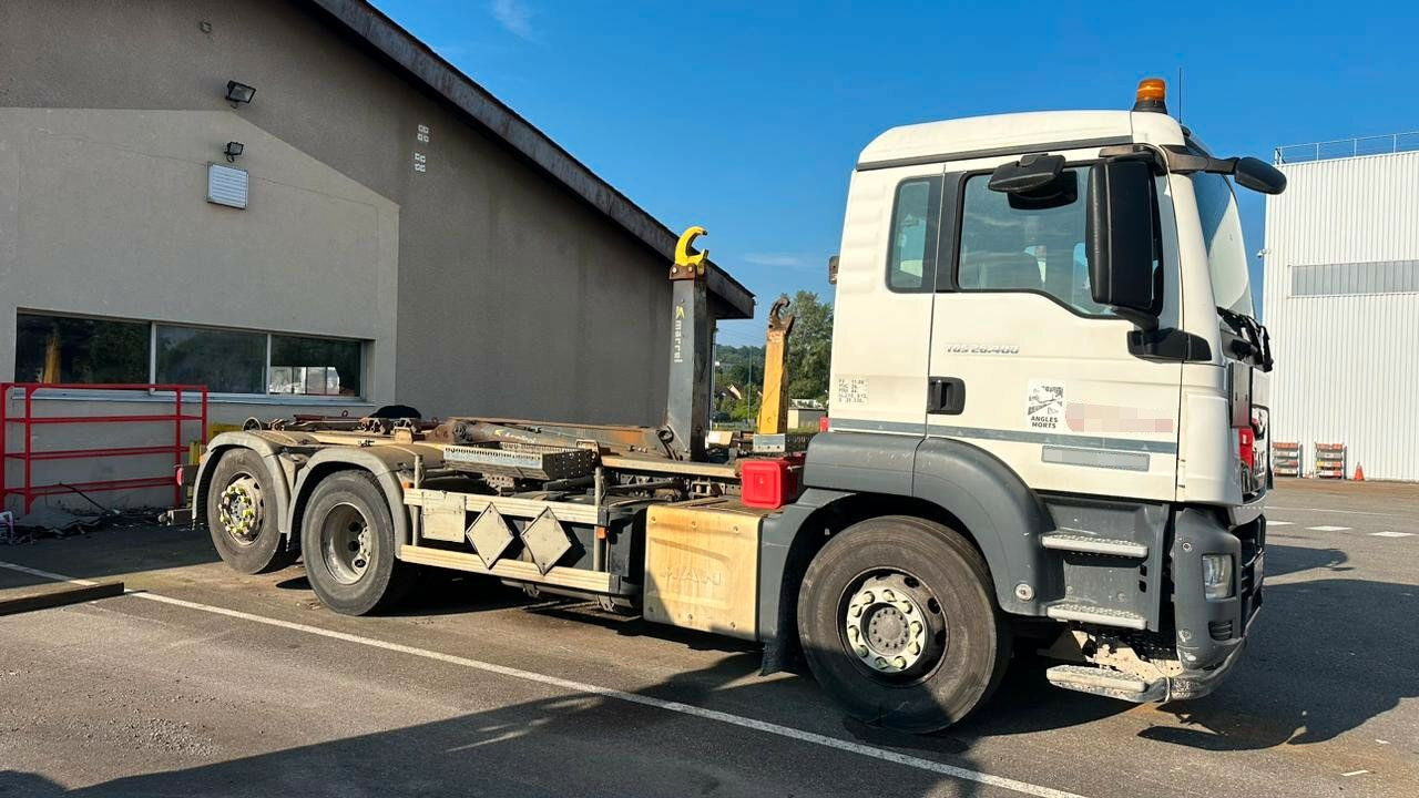 MAN TGS 28.400 6x2-4 Abrollkipper Lift-Lenkachse - Гаковий мультиліфт вантажівка, Вантажівка з маніпулятором: фото 1 MAN TGS 28.400 6x2-4 Abrollkipper Lift-Lenkachse - Гаковий мультиліфт вантажівка, Вантажівка з маніпулятором: фото 1