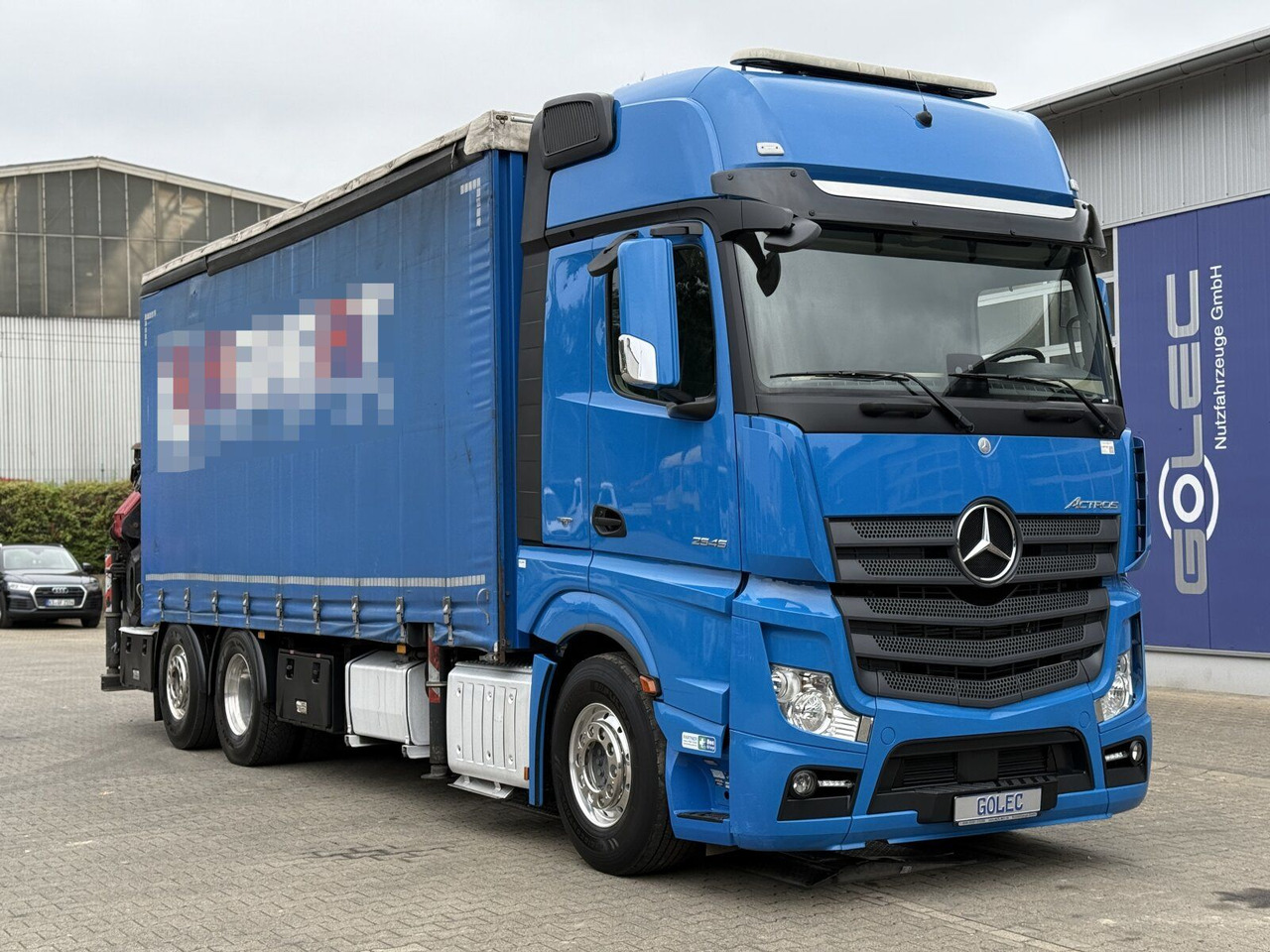 Mercedes-Benz Actros 6x2 Pritsche Kran Palfinger PK34002 + JIB - Тентована вантажівка, Вантажівка з маніпулятором: фото 1 Mercedes-Benz Actros 6x2 Pritsche Kran Palfinger PK34002 + JIB - Тентована вантажівка, Вантажівка з маніпулятором: фото 1