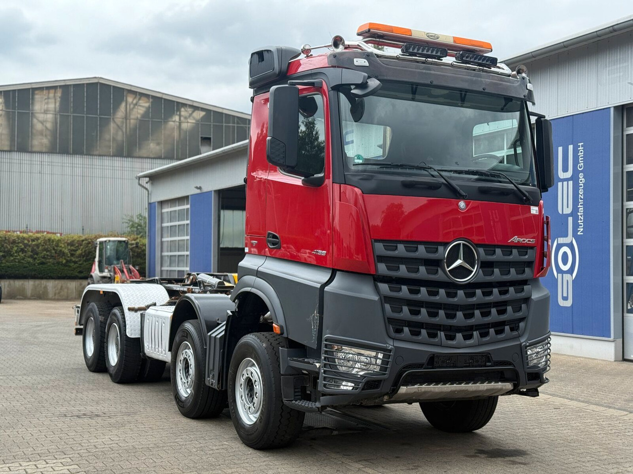 Mercedes-Benz Arocs 4158 8x4 Abrollkipper Palfinger Knickarm - Гаковий мультиліфт вантажівка: фото 1 Mercedes-Benz Arocs 4158 8x4 Abrollkipper Palfinger Knickarm - Гаковий мультиліфт вантажівка: фото 1