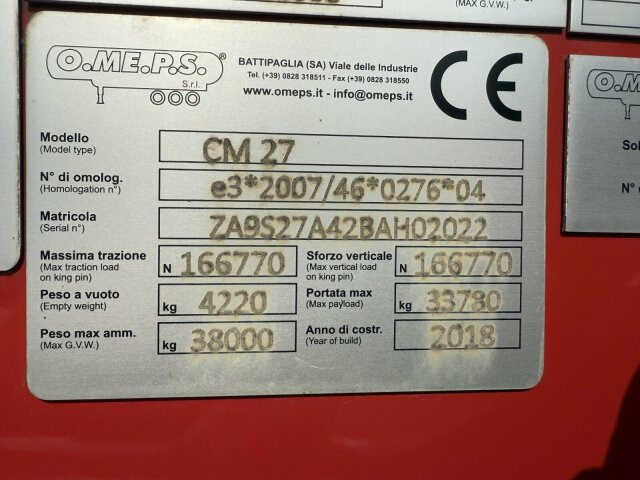 O.ME.P.S Silo Auflieger 27 m³ 3 Achs - Напівпричіп цистерна для сипучих вантажів: фото 2 O.ME.P.S Silo Auflieger 27 m³ 3 Achs - Напівпричіп цистерна для сипучих вантажів: фото 2