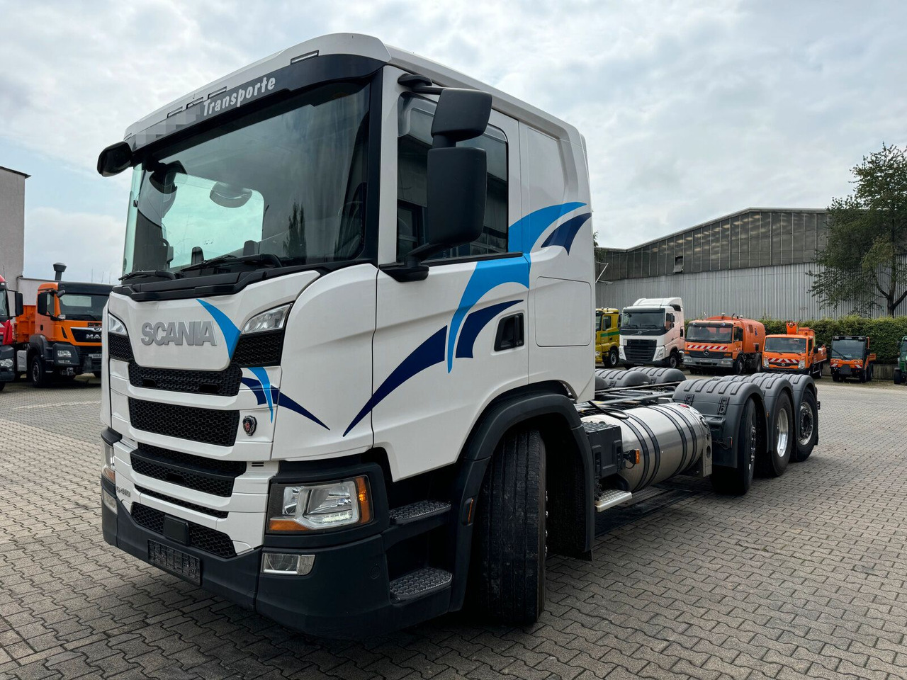 Scania G 410 B8x2*6 NB LNG Fahrgestell Nebenantrieb - Вантажівка шасі, Вантажівка з маніпулятором: фото 3 Scania G 410 B8x2*6 NB LNG Fahrgestell Nebenantrieb - Вантажівка шасі, Вантажівка з маніпулятором: фото 3