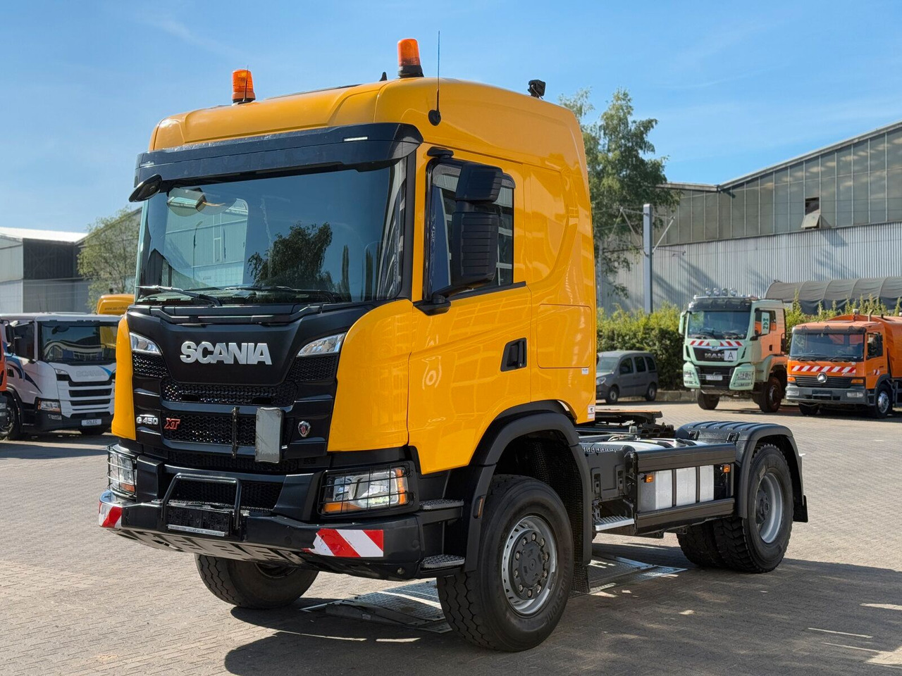 Тягач Scania G450 XT 4x4 Euro 6 SZM Kipphydraulik Blatt/ Luft: фото 6
